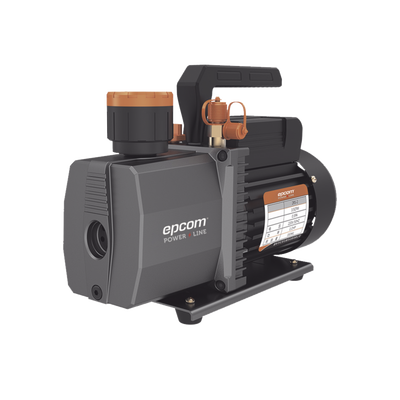 Bomba de vacío  para aire acondicionado   2 estados    Motor de 1 2 HP   Voltaje dual 110-220 Vca   Acople de ingreso de 1 4" x 3 8" con válvula de retención integrada