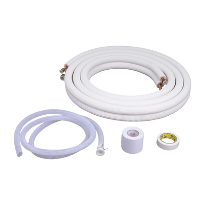 Kit de tubería   1   4"  y 3   8 "   Capacidad para minisplit AUFIT   1 Tonelada   Cinta aislante   Accesorios   Longitud de 4 metros