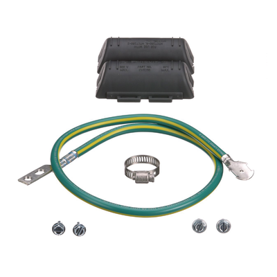KIT de Tierra Física de Cable Blindado 6 AWG. Color Verde   Amarillo con Terminación en Extremos.