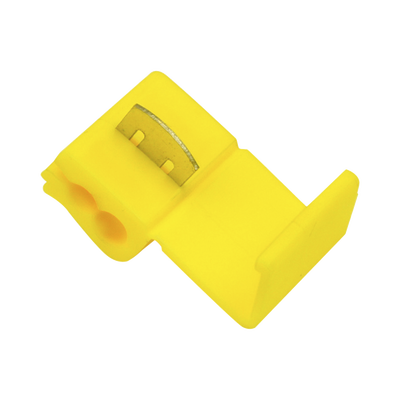 Terminal tipo almeja   12 - 10 AWG   Amarillo   Paquete de 25 piezas.