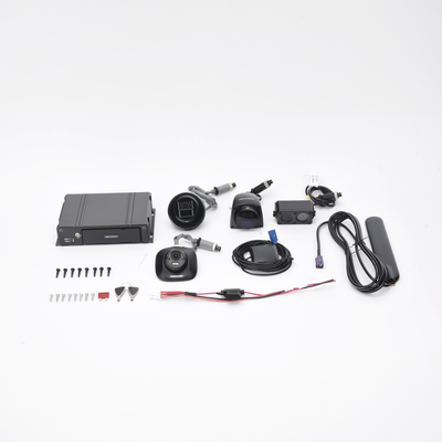 Kit DVR Móvil   2 Cámaras Interior + 2 Cámaras Exterior   (1080p)   4 Canales TURBOHD   Tecnología IA Integrada   Soporta 4G   GPS   Sensor G   Soporta 2 Memorias SD (512 GB total)