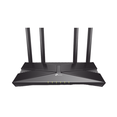 Router WiFi 6 doble banda AX 1800 Mbps    MU-MIMO y OFDMA   1 Puerto WAN 10 100 1000 Mbps   4 Puertos LAN 10 100 1000 Mbps   4 Potentes Antenas   Compatible con EasyMESH