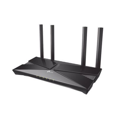Router WiFi 6 doble banda AX 1800 Mbps    MU-MIMO y OFDMA   1 Puerto WAN 10 100 1000 Mbps   4 Puertos LAN 10 100 1000 Mbps   4 Potentes Antenas   Compatible con EasyMESH