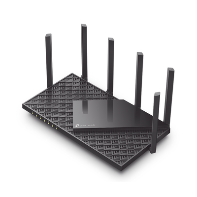 Router Triple Banda WiFi 6E   AX5400 MU-MIMO   1 Puerto WAN 1 10 100 1000 Mbps   4 Puertos LAN 10 100 1000 Mbps   1 puerto USB 3.0   6 antenas de alta ganancia   OneMesh ™
