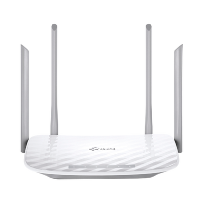 Router Inalámbrico doble banda AC, 2.4 GHz y 5 GHz Hasta 1200 Mbps, 4 antenas externas omnidireccional, 4 Puertos LAN 10 1000 Mbps, 1 Puerto WAN 10 1000 Mbps