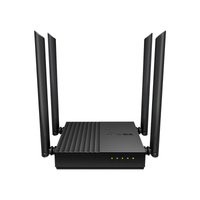 Router Inalámbrico AC 1200   Doble Banda MU-MIMO   1 puerto WAN 10 100 1000 Mbps   4 puertos LAN 10 100 1000 Mbps   Compatible con EasyMesh   Administración Web o App Tether