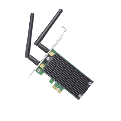 Adaptador  PCI inalámbrico doble banda AC 1200 Mbps   Antena de alta ganancia   Tecnología MU-MUMO 2X2   Soporte de perfil bajo y Altura completa