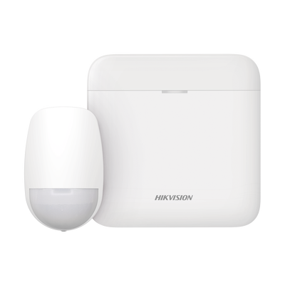 (AX PRO) KIT de Alarma AX PRO   Incluye: 1 Hub con batería de respaldo   1 Sensor PIR   Wi-Fi   Compatible con Hik-Connect P2P