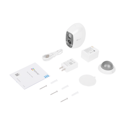 Cámara IP Wi-Fi   Con Batería Recargable (Cero Cables)   2 Megapíxel    Sensor PIR    Uso en Exterior Con Protección   Grabación en la Nube   Ranura Para microSD