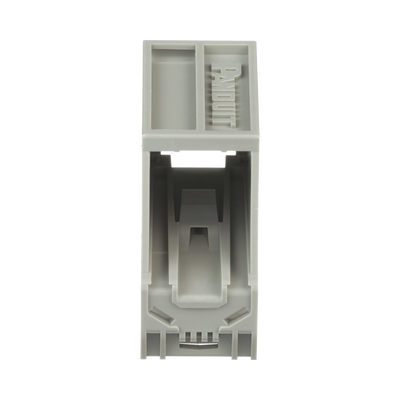 Adaptador de 1 Puerto, Para Conectores Tipo Mini-Com, Montaje en Riel Din Estándar de 35mm, Color Gris Internacional