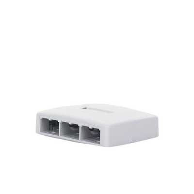 Caja de Montaje en Superficie, Para 6 Módulos Mini-Com, Color Blanco