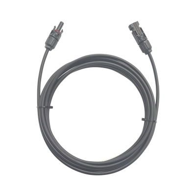 Cable Fotovoltaico   1 metro   Color Negro   Calibre 10 AWG   Terminal MC4-Macho y Hembra en  ambos extremos