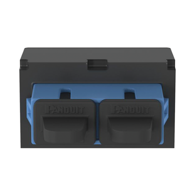 Módulo Acoplador SC Duplex, para Fibra Óptica Monomodo OS1 OS2, Tipo Mini-Com, Color Azul