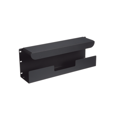 Accesorio Pasacables Para Rack Estándar de 19 in, 4 UR, Capacidad de 260 Cables Cat6, 4.5 in de Profundidad, Color Negro