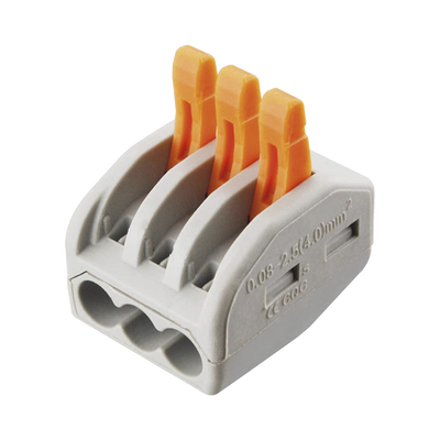 Conector Compacto para 1 Cable de Entrada 2 Cables de Salida   Cables Compatibles 12AWG-28AWG