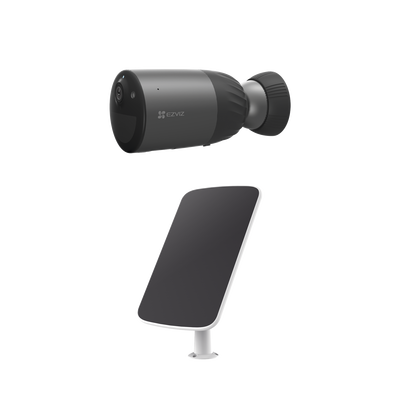 Kit de Camara de Batería Recargable (No Cables)   WiFi   Memoria Interna de 32 GB   Incluye 1 pieza de CS-BC1C y 1 Pieza de CS-CMT-SOLARPANEL-C
