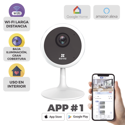 Mini Cámara IP 2 Megapixel   Detección de Movimiento   Grabación en la Nube   Notificación Push   Audio de Bidireccional (Microfóno y Bocina Integrado)   Micro SD   Uso Interior   Visión 106°   Interior