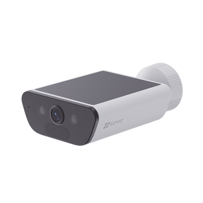 Camara de Bateria con Panel Solar Integrado   4K Resolucion   WI-FI 6   Vision Nocturna   Detección Humana y de Vehiculos   Batería de 10400 MAH   IP65