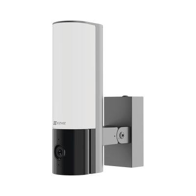 Cámara IP 4 Megapíxel   Wi-Fi   Lampara Integrada   Audio de dos vías   Imágen Nocturna a Color   Detección Humana   Audios Personalizables   Almacena en Memoria Interna   Uso Exterior con Protección