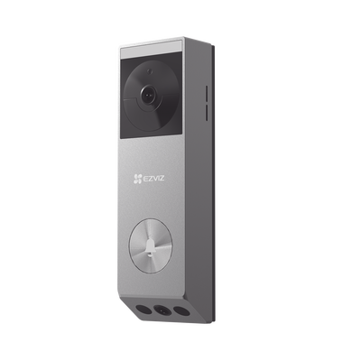Doorbell de Batería Recargable con Transformador de 5Vcc o Panel Solar (Incluye Panel)   3 megapíxel   Doble Lente   Protección IP65   Audio de Dos Vías