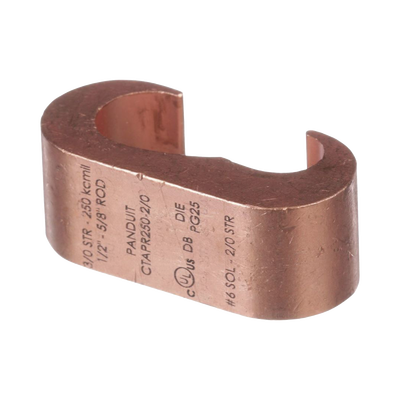 Conector de compresión a tierra de cobre Panduit CTAPR2 0-2-L 50Pz