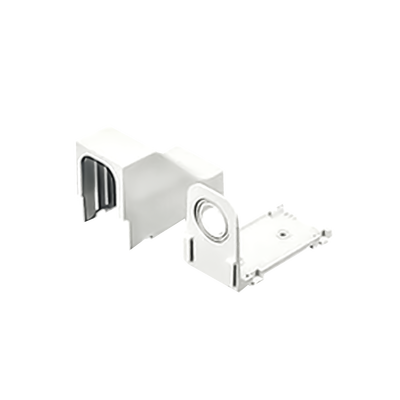 Accesorio Para Techo Falso Entrada, Con Conexión Tubería 1 2 a 1 In, Compatible con Canaletas LD3, LD5 y LD10, Color Blanco