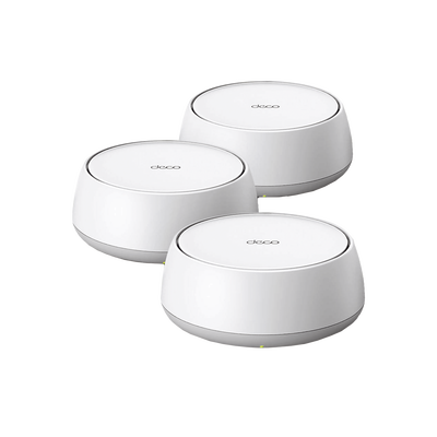 KIT 3 Routers Inalámbrico MESH Interior para Hogar   Doble Banda Wi-Fi 7 BE3600 Mbps   2 Puerto 2.5 Gigabit WAN LAN   4 Antenas Internas   Operación Multi-Link MLO   Administración Mediante la App Deco (iOS, Android)   HomeShield