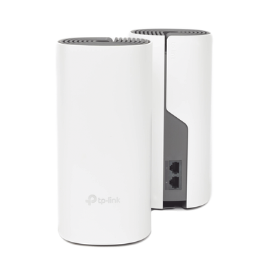 Kit de Router inalámbrico mesh Deco E4 para Hogar   Doble banda AC 1200    2 puertos 10 100 Mbps   Compatible con amazon alexa.
