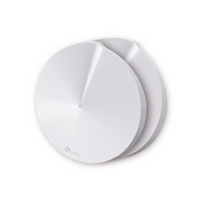 Kit 2 Routers Inalámbricos MESH Interior para Hogar   Doble Banda Wi-Fi 5 AC1300 Mbps   2 Puerto Gigabit WAN LAN   4 Antenas Internas   Administración Mediante la App Deco (iOS, Android)   Protección HomeCare