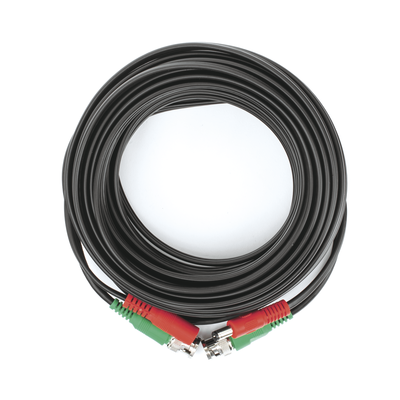 Cable coaxial ( BNC RG59 ) + Alimentación   SIAMÉS   10 Metros   100 % COBRE   Para Cámaras 4K    Uso interior y exterior