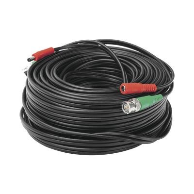 Cable coaxial ( BNC RG59 ) + Alimentación   SIAMÉS   30 Metros   100 % COBRE   Para Cámaras 4K    Uso interior y exterior