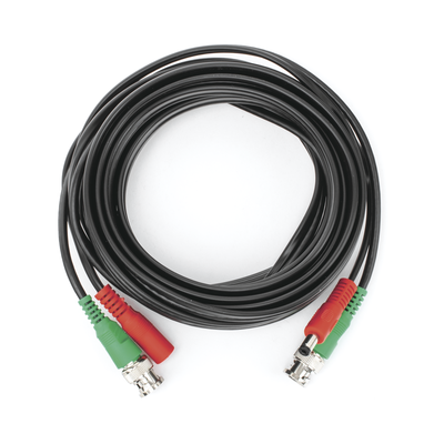 Cable coaxial ( BNC RG59 ) + Alimentación   SIAMÉS   5 Metros   100 % COBRE   Para Cámaras 4K    Uso interior y exterior