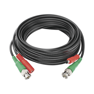 Cable coaxial ( BNC RG59 ) + Alimentación   SIAMÉS   5 Metros   100 % COBRE   Para Cámaras 4K    Uso interior y exterior