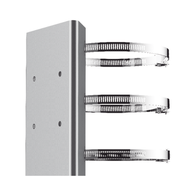 Montaje de Poste para PTZ   Acero Inoxidable   Compatible con PTZ HIKVISION