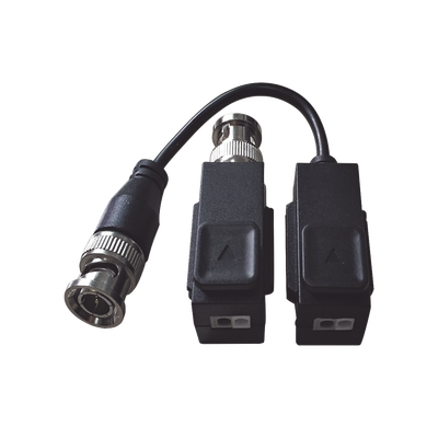Kit de Transceptor (Balluns) TURBOHD con Boton Push   Hasta 8 MP (4K)   100% Cobre   Soporta HD-TVI   AHD   CVI   CVBS   Audio por Coaxitron   Datos para Menu de Configurar de Cámaras