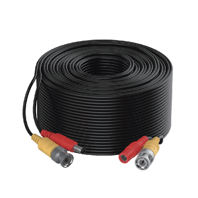 Cable Coaxial Siames (Mini RG59) + Alimentación   10 Metros de Distancia   CCA   Soporta 1080p (2 Megapixel) hasta 4K (8 Megapixel)    Uso Interior y Exterior