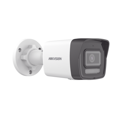 Bala IP 2 Megapixel   Lente 2.8 mm   Dual Light (30 mts IR + 30 mts Luz Blanca)   Micrófono Integrado   ACUSENSE Lite   Exterior IP67   H.265+   PoE