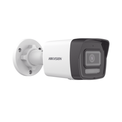 [Dual Light] Bala IP 2 Megapixel   Lente 2.8 mm   30 mts IR + 30 mts Luz Blanca   Micrófono Integrado   ACUSENSE Lite   Exterior IP67   H.265   PoE    Micro SD