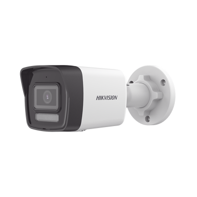 [Dual Light] Bala IP 2 Megapixel   Lente 2.8 mm   30 mts IR + 30 mts Luz Blanca   Micrófono Integrado   ACUSENSE Lite   Exterior IP67   H.265   PoE    Micro SD