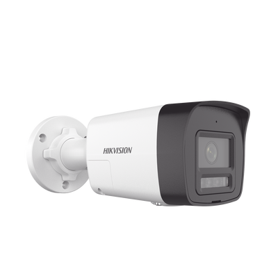 [PROTECCIÓN ACTIVA] Bala IP 4 Megapixel   Lente 2.8 mm   Dual Light (30 mts IR + 20 mts Luz Blanca)    Audio de Dos Vías    Luz Intermitente y Alerta de Audio   Micrófono Integrado   ACUSENSE Lite   Exterior IP67   H.265   PoE
