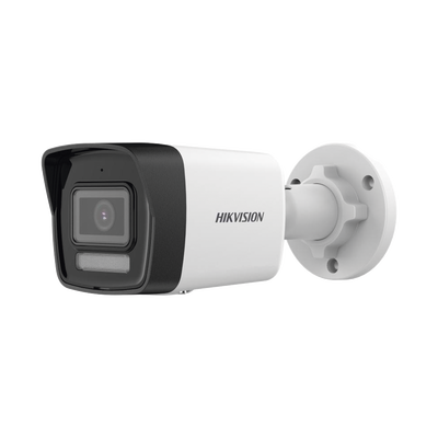 Bala IP 6 Megapixel   Lente 2.8 mm   Dual Light (30 mts IR + 30 mts Luz Blanca)   Micrófono Integrado   ACUSENSE Lite   Exterior IP67   H.265   PoE