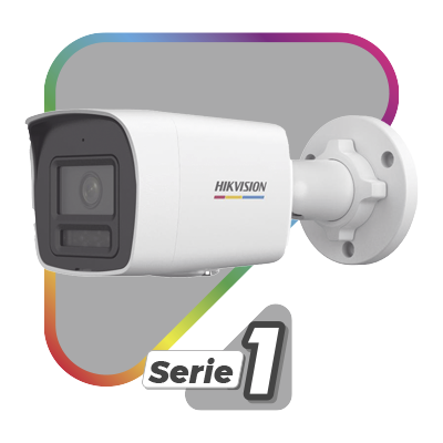 [Dual Light + ColorVu] Bala IP 6 Megapixel   Lente 2.8 mm   30 mts IR + 30 mts Luz Blanca   Micrófono Integrado   ACUSENSE Lite   Exterior IP67   WDR 120 dB   PoE   Micro SD