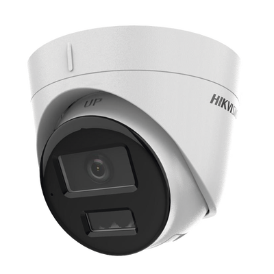 [Dual Light] Turret IP 4 Megapixel   Lente 2.8 mm   30 mts IR + 30 mts Luz Blanca   Micrófono Integrado   ACUSENSE Lite   Exterior IP67   H.265   PoE   ONVIF   Micro SD