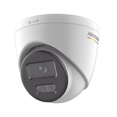 [Dual Light + ColorVu] Turret IP 6 Megapixel   Lente 2.8 mm   30 mts IR + 30 mts Luz Blanca   Micrófono Integrado   ACUSENSE Lite   Exterior IP67   WDR 120 dB   PoE   Micro SD