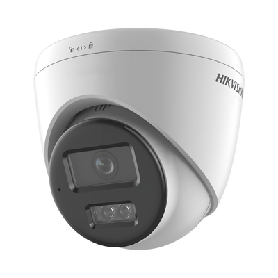 [Dual Light] Turret IP 8 Megapixel (4K)   Lente 2.8 mm   30 mts IR + 30 mts Luz Blanca   Micrófono Integrado   ACUSENSE Lite   Exterior IP67   H.265   PoE   ONVIF   Micro SD