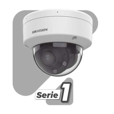 Domo IP 4 Megapíxel   Lente Motorizado 2.8 a 12 mm   Dual Light (30 mts IR + 30 mts Luz Blanca)   ACUSENSE Lite   Microfono Integrado   Exterior IP67   IK08   WDR 120 dB   PoE    Micro SD