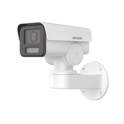 Bala IP PTZ 4 Megapixel   Lente Mot. 2.8 a 12 mm    Luz IR 50 mts   WDR 120 dB    PoE   IP66   Microfono Integrado   Micro SD   Ultra Baja Iluminación