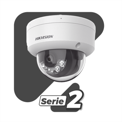 [Dual Light + 2 Micrófonos Integrados] Domo IP 8 Megapixel (4K)   Lente 2.8 mm   30 mts Luz Blanca + 30 mts IR   ACUSENSE   Exterior IP67   IK10   WDR 120 dB   PoE   ONVIF   Micro SD   Metal   ACUSEARCH