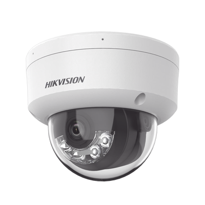 [Dual Light + 2 Micrófonos Integrados] Domo IP 8 Megapixel (4K)   Lente 2.8 mm   30 mts Luz Blanca + 30 mts IR   ACUSENSE   Exterior IP67   IK10   WDR 120 dB   PoE   ONVIF   Micro SD   Metal   ACUSEARCH