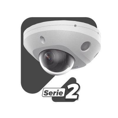 [Dual Light + 2 Micrófonos Integrados] Mini Domo IP 4 Megapixel   Lente 2.8 mm   30 mts Luz Blanca + 30 mts IR   ACUSENSE   Exterior IP67   IK08    WDR 120 dB   PoE   ONVIF   MicroSD   ACUSEARCH